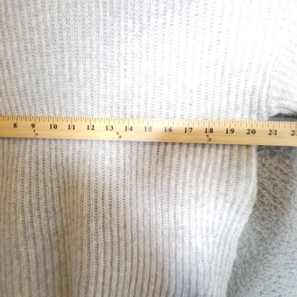 Topshop Womens Pullover Sweater Gray Long Sleeve Mock Neck Tight Knit 4 New‎ - Picture 3 of 9